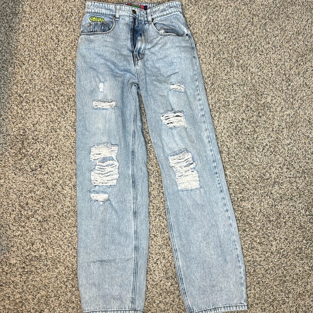 Blue Denim ripped jeans